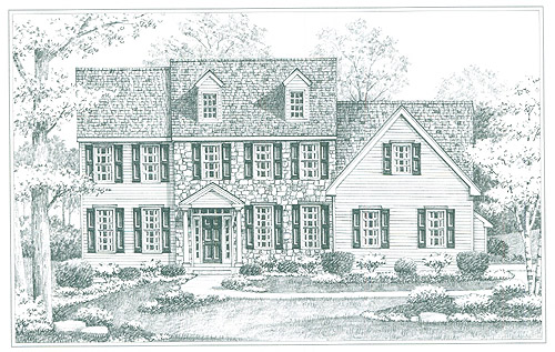 Front Elevation of Brandywine Model