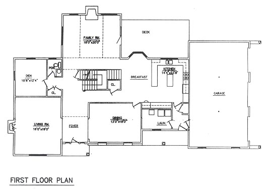 model home floor plan